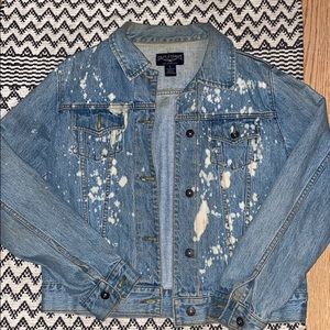 Bleached Jean Jacket size L